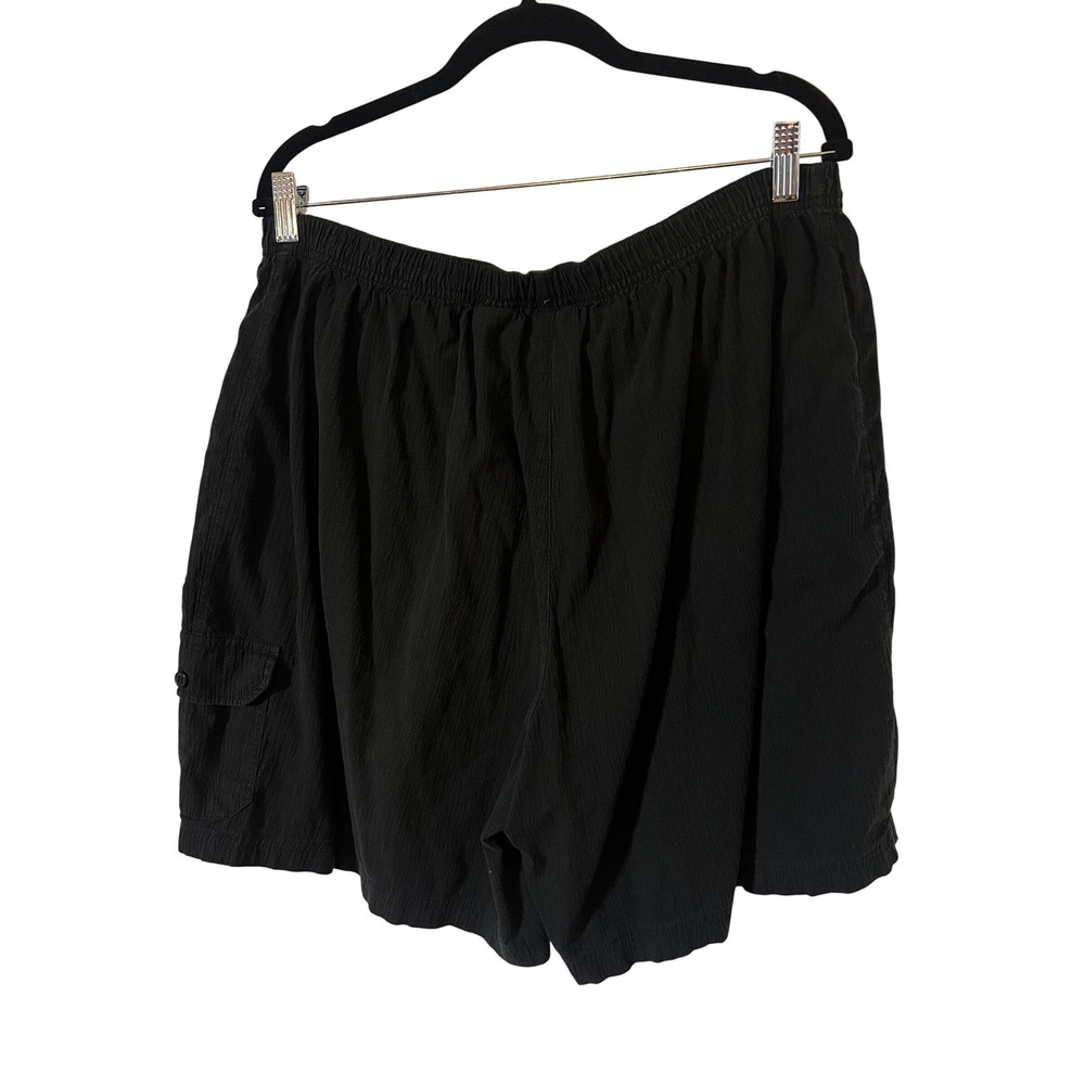 White Stag Shorts 18W/20W Plus Size Gorpcore Textured Black Cargo Pocket - Picture 5 of 6